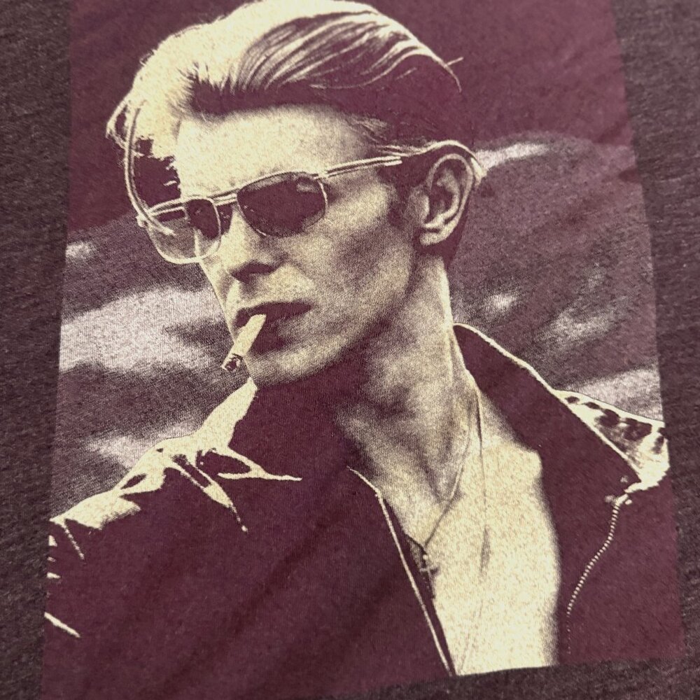 DAVID BOWIE Is Forever Museum of Contemporary Art Purple Tee Shirt Large - Picture 3 of 4
